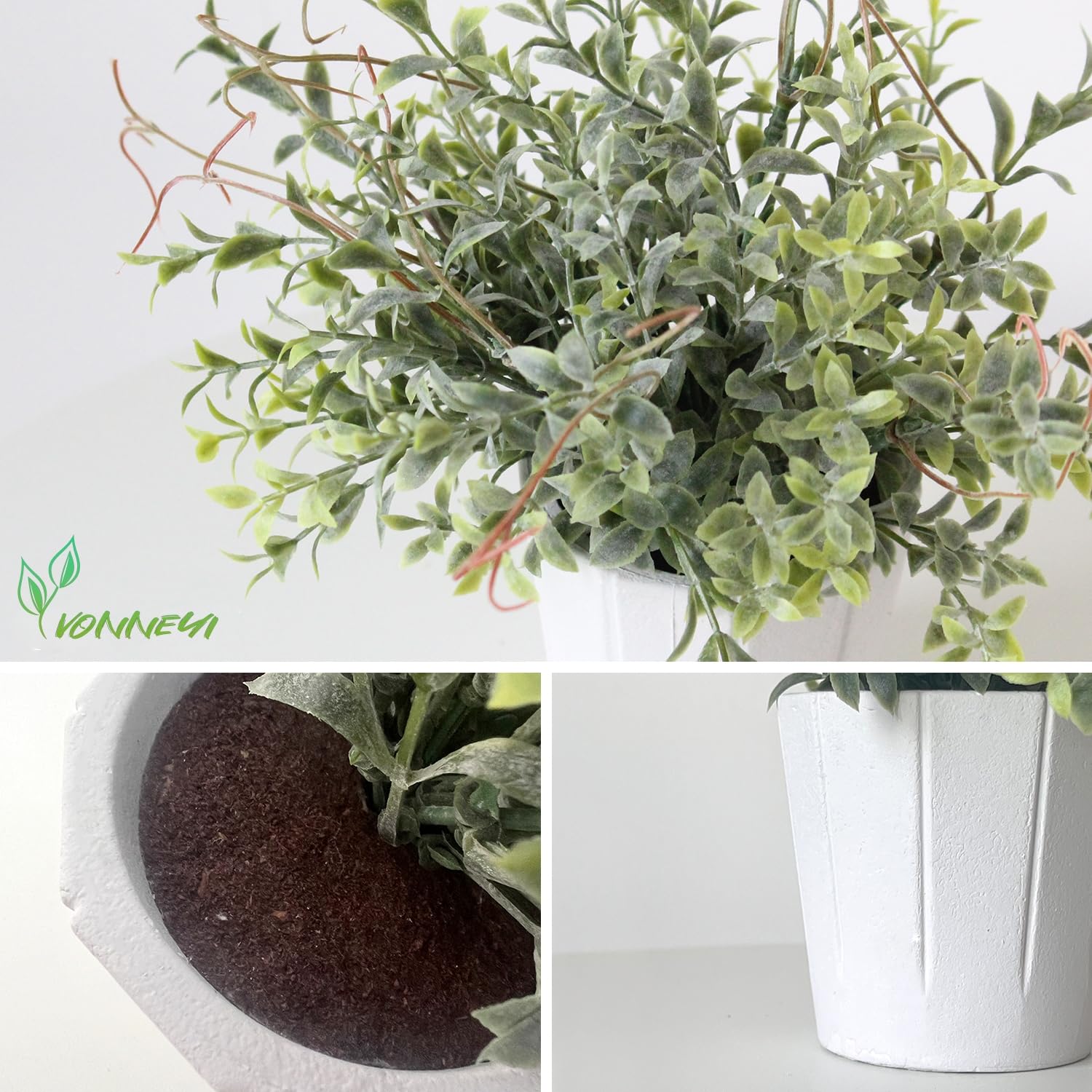 YVONNEYI 4 pachete de plante artificiale