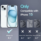 JETech Carcasa Magnetică din Silicon pentru iPhone 15 Pro