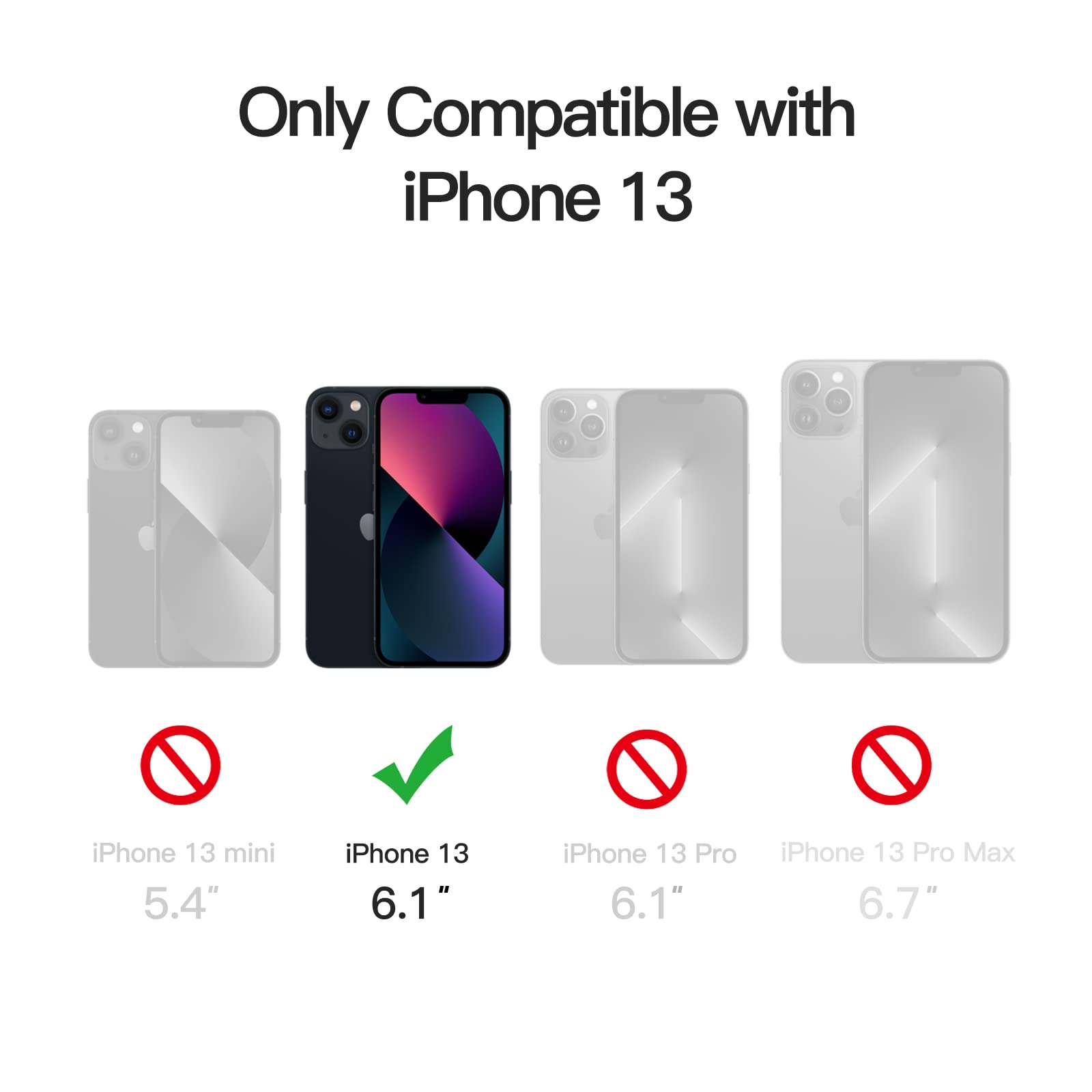 JETech Carcasa Magnetică iPhone 13