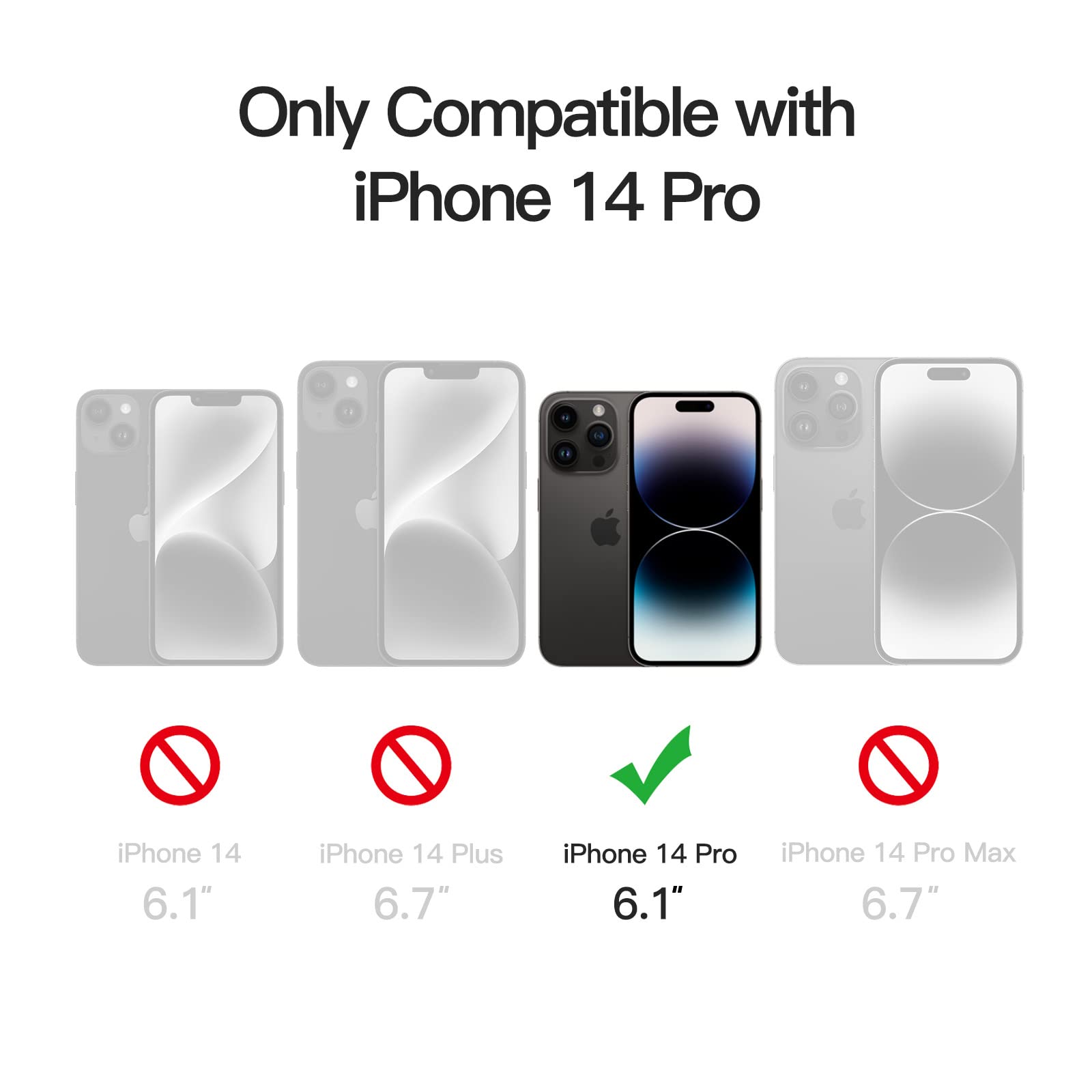 JETech Carcasa Magnetică iPhone 14 Pro