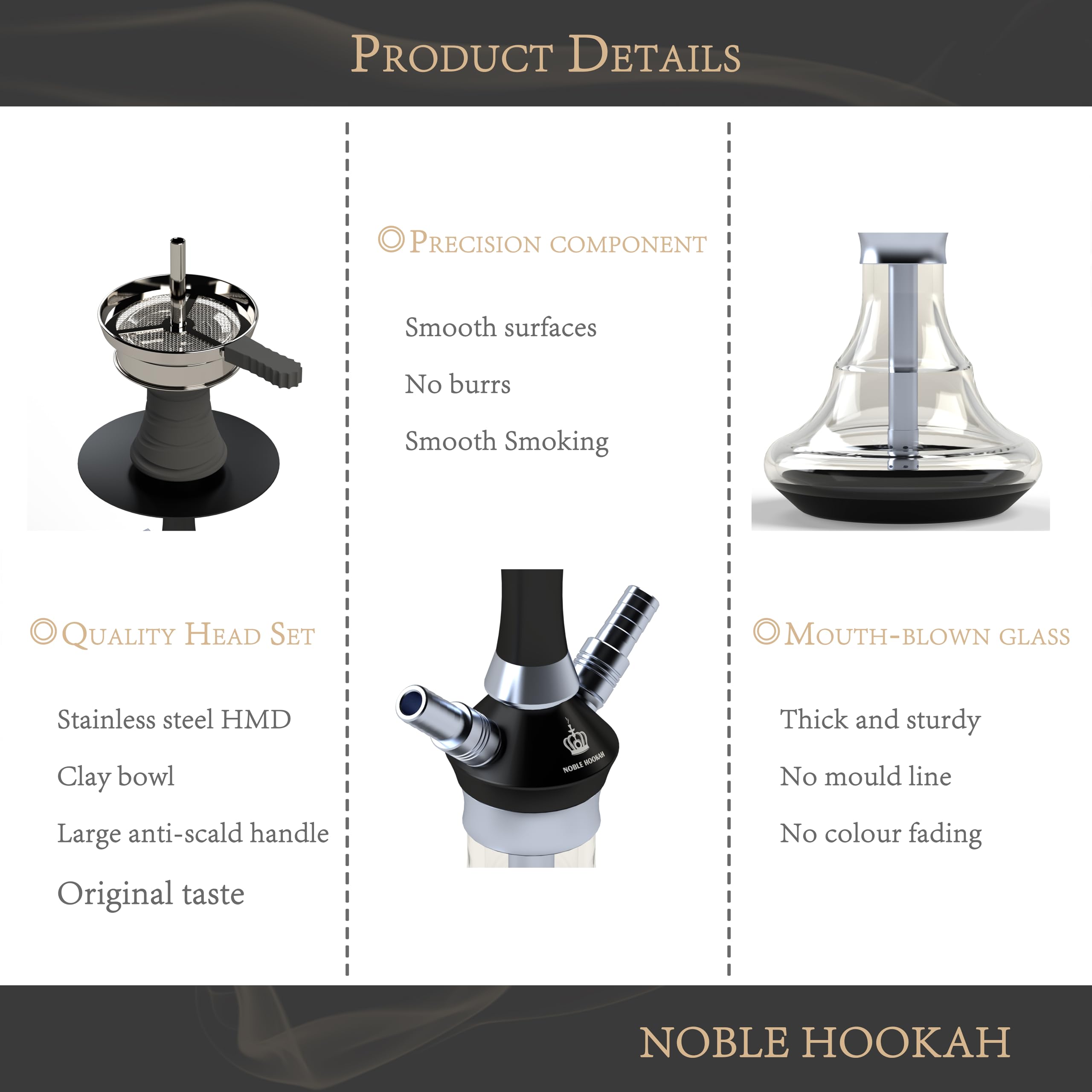 Set narghilea NOBLE HOOKAH Shisha mică