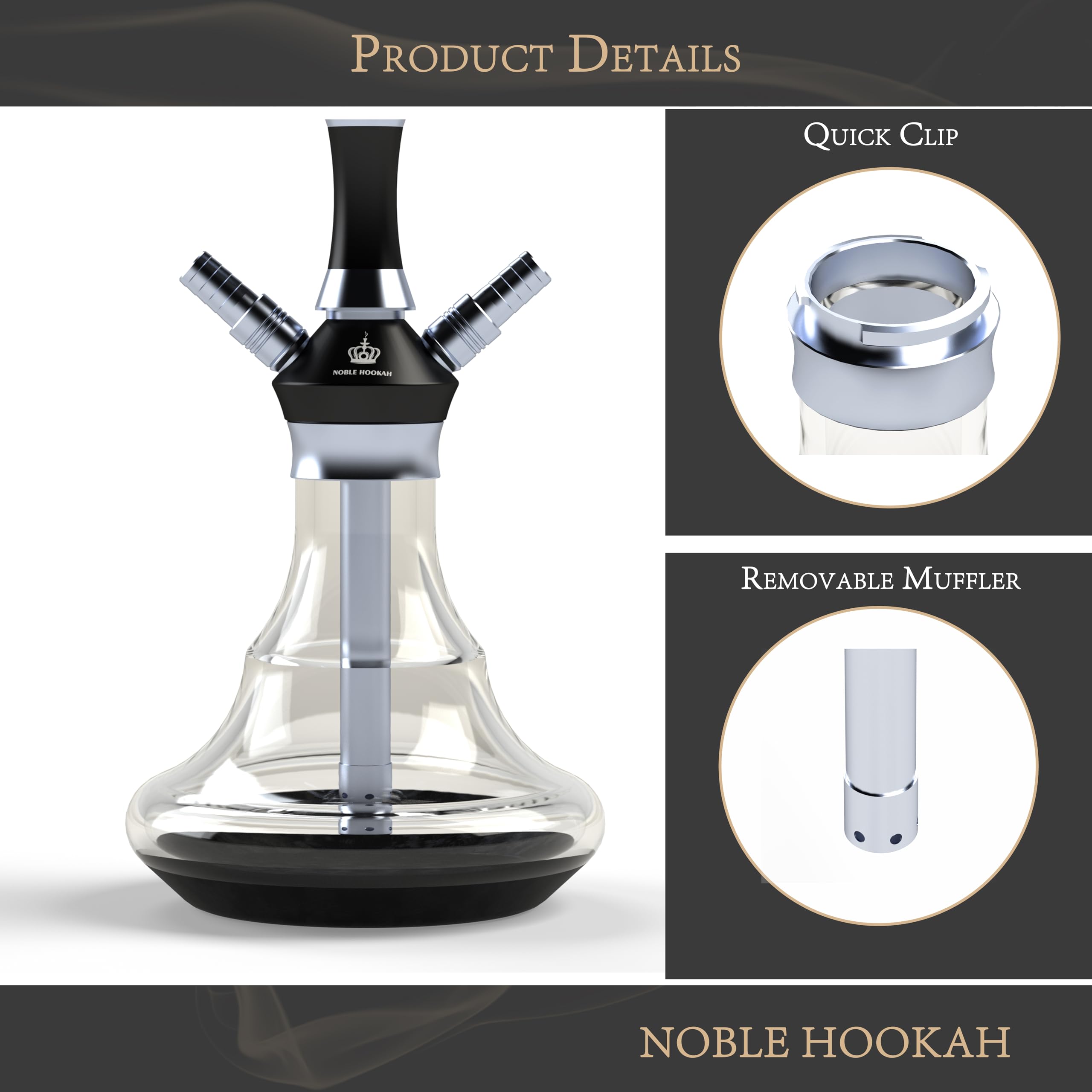 Set narghilea NOBLE HOOKAH Shisha mică