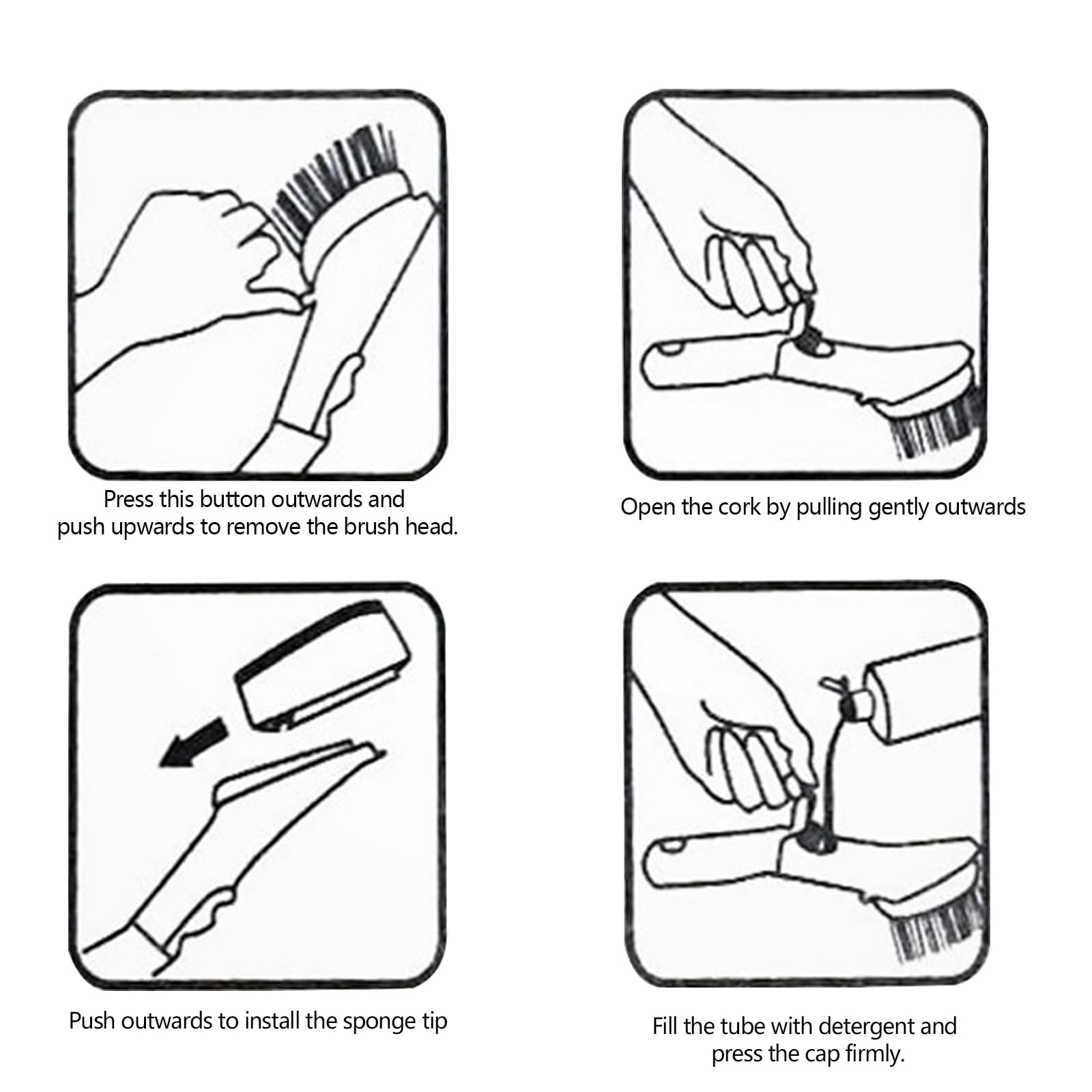 Perie de vase multifuncțională