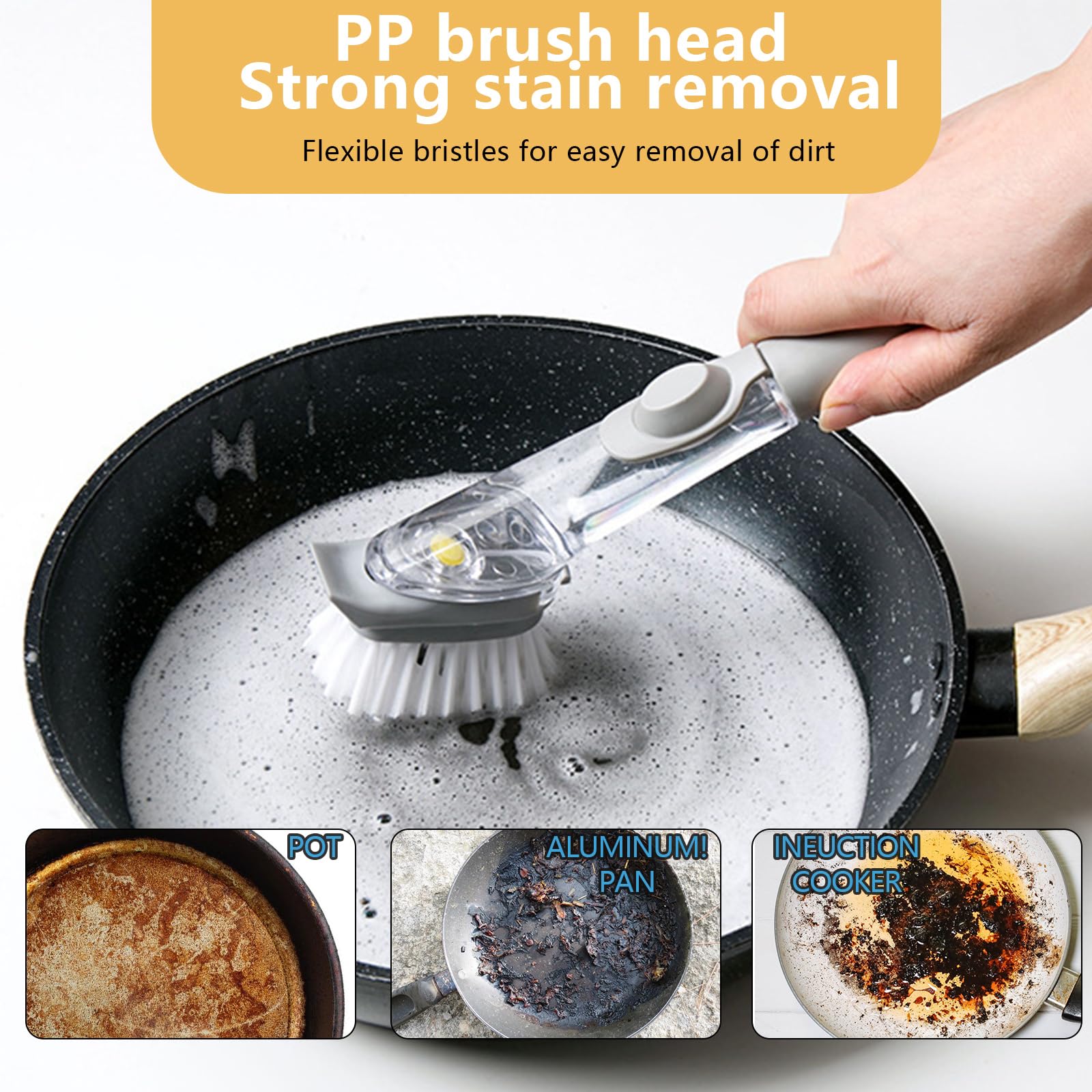 Perie de vase multifuncțională