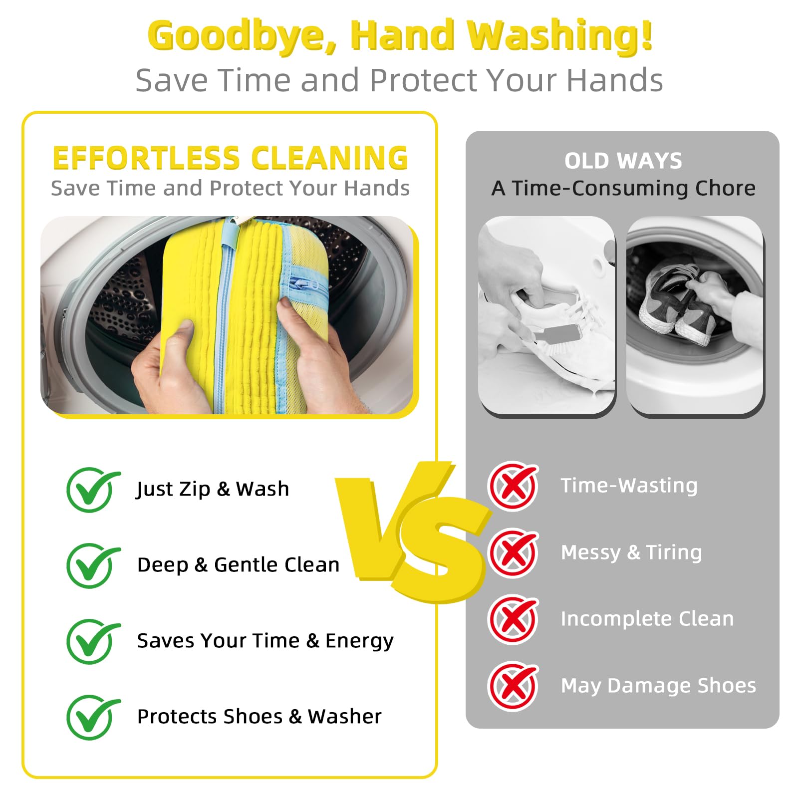 Sac pentru spălarea pantofilor