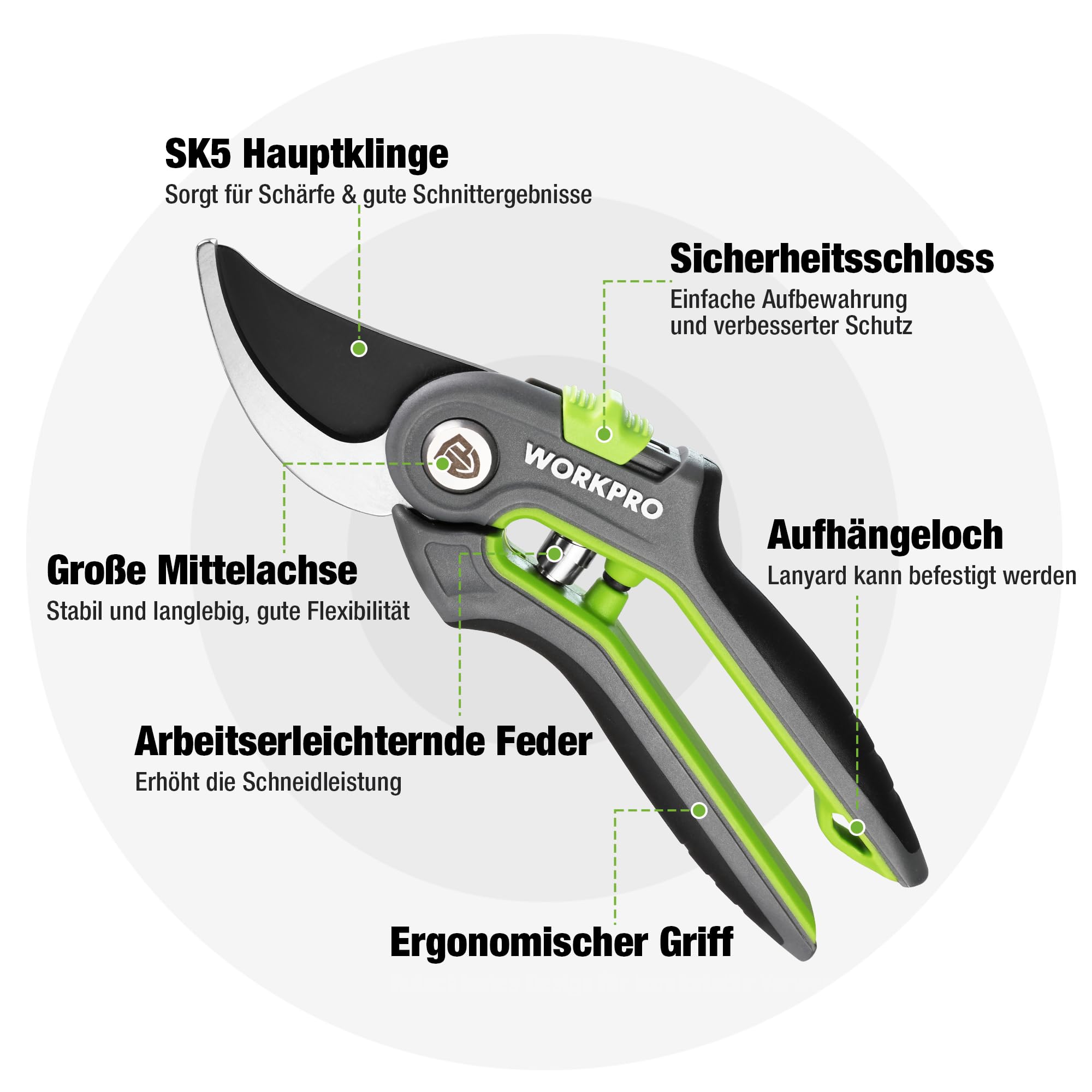 Set de foarfece de grădină