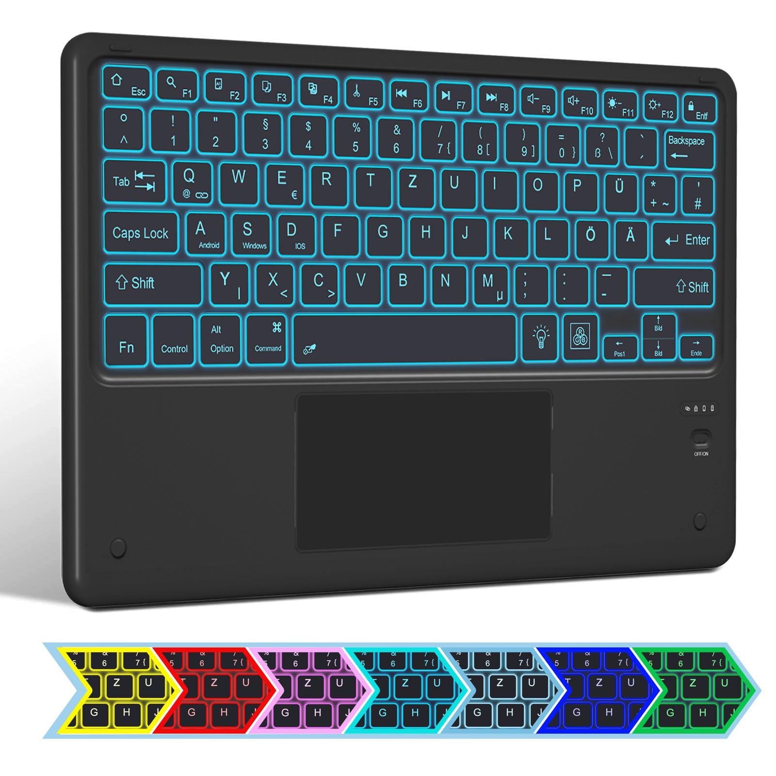 Tastatură Bluetooth cu touchpad